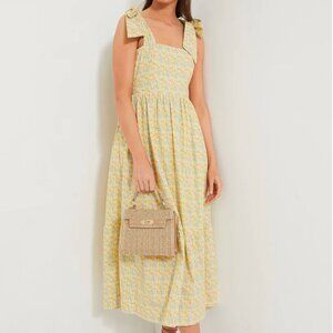 Tuckernuck Yellow Floral Clemmie Maxi Dress